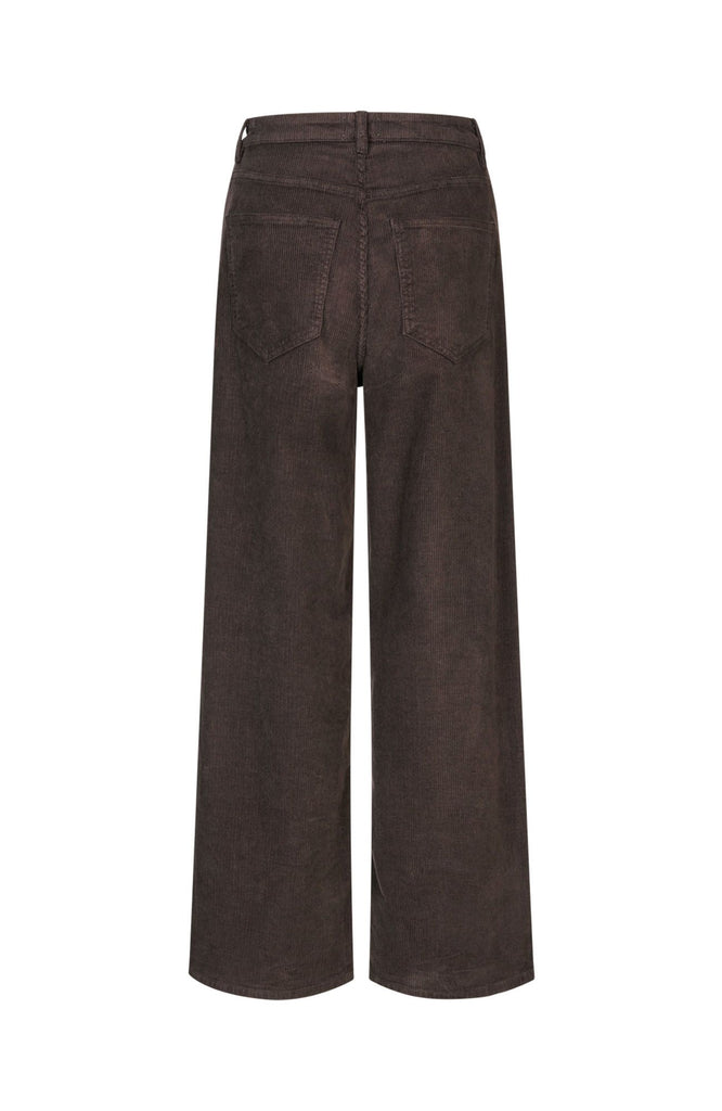 Five Units Trousers AbbyFV 393 Dark Coffee Corduroy gine_back
