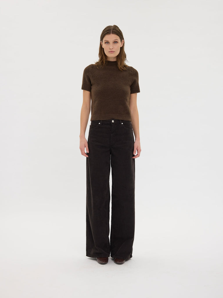Five Units Trousers AbbyFV 393 Dark Coffee Corduroy model