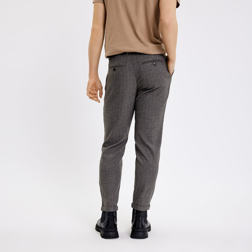 Plain Units Trousers AlbertPL 872_RCS-Blended Cool Taupe Melange back