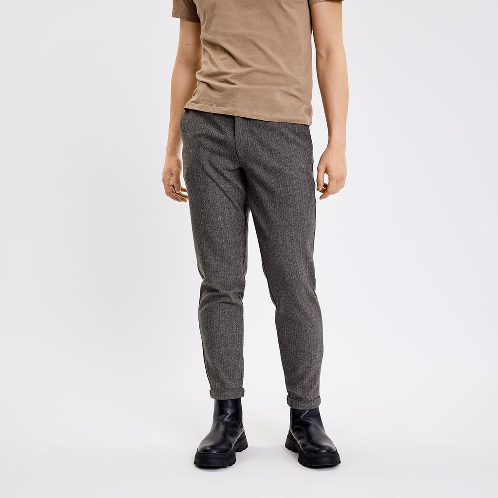 Plain Units Trousers AlbertPL 872_RCS-Blended Cool Taupe Melange front