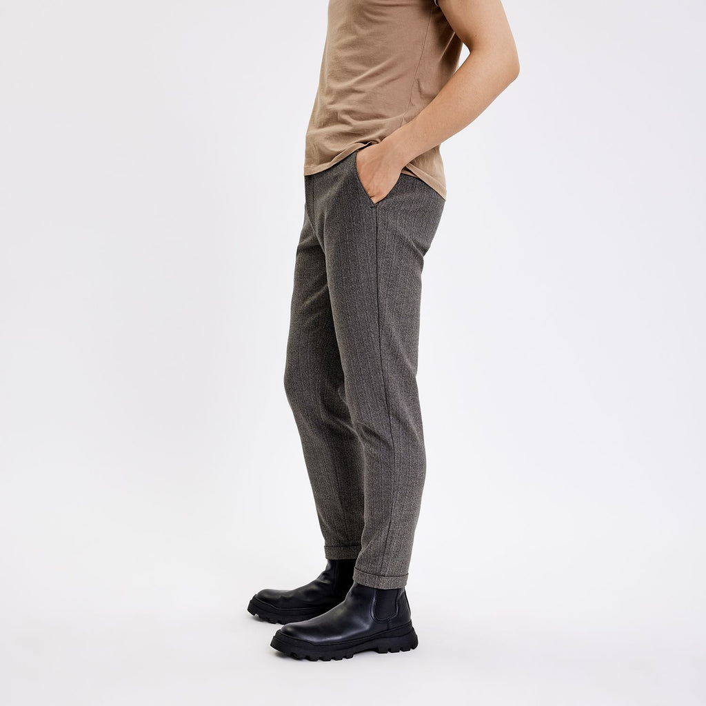 Plain Units Trousers AlbertPL 872_RCS-Blended Cool Taupe Melange side