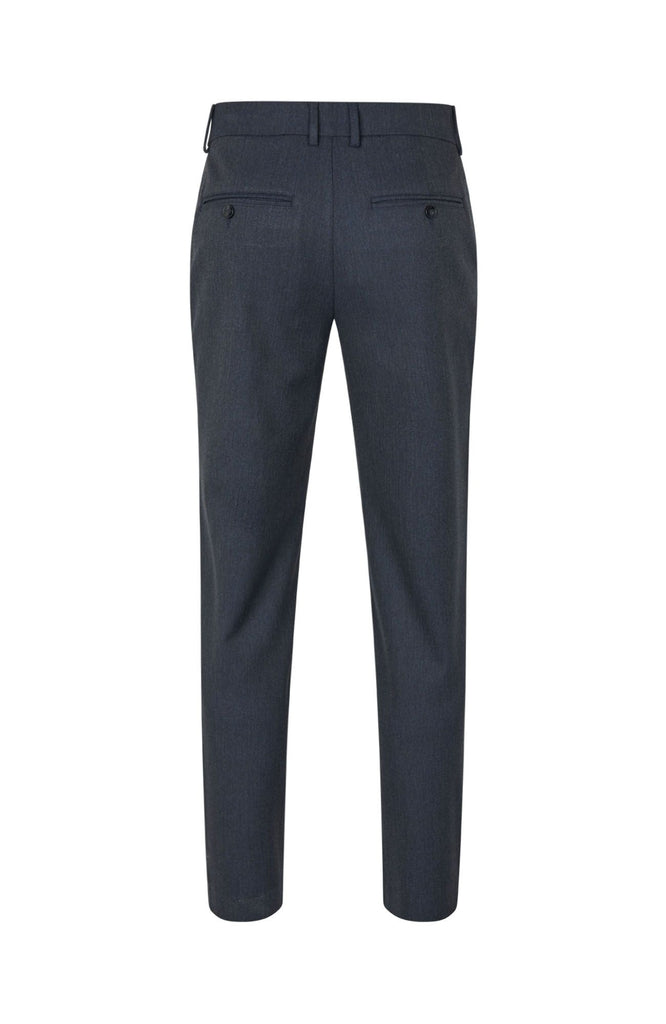 Plain Units Trousers AlvinPL 056_GRS Midnight Herringbone gine_back