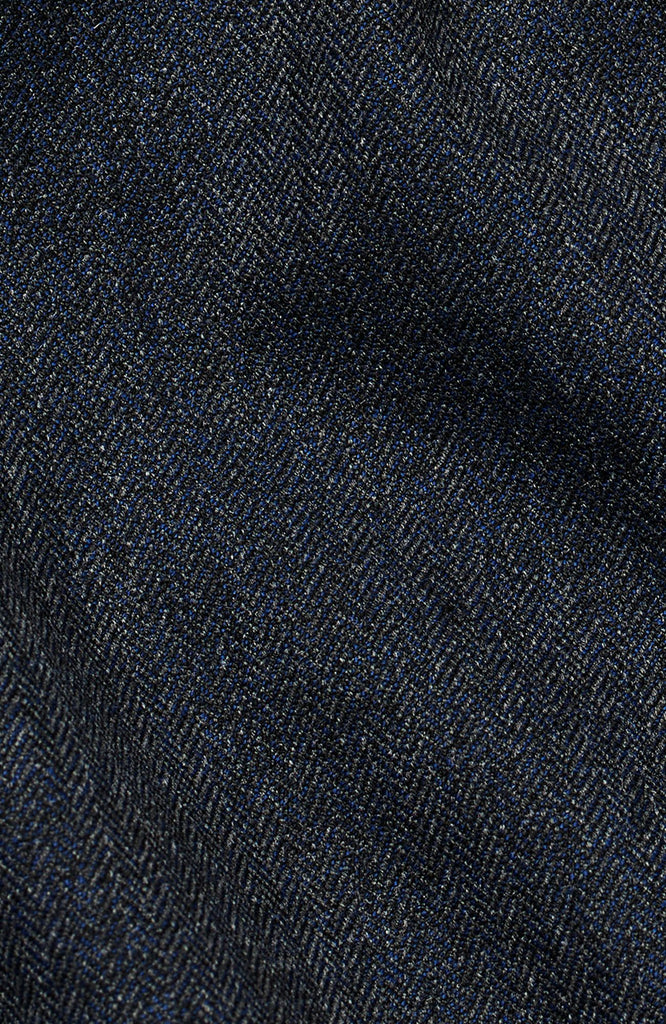 Plain Units Trousers AlvinPL 056_GRS Midnight Herringbone closeup