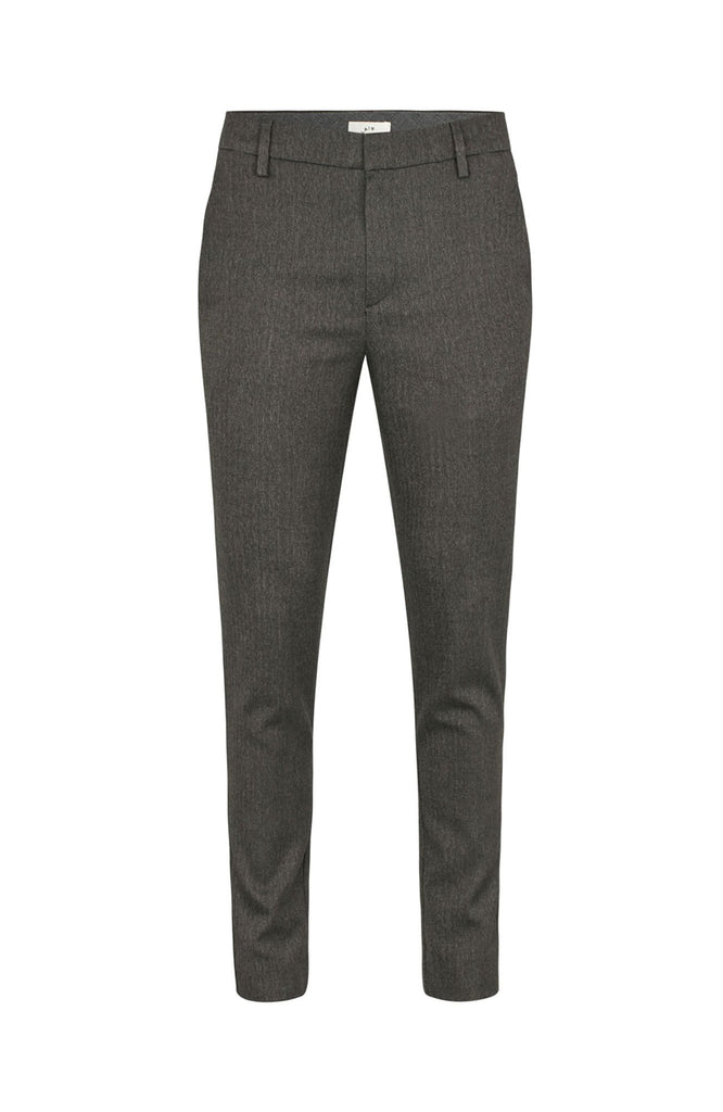 Plain Units Trousers AlvinPL 090 Black Oak Herringbone gine_front