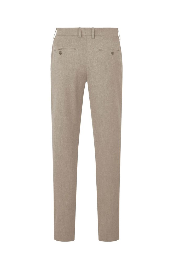 Plain Units Trousers AlvinPL 438 Dark Sand Melange gine_back