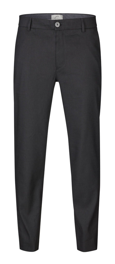 Plain Units Trousers - Formal AlvinPL 769 Black Linen front