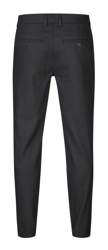 Plain Units Trousers - Formal AlvinPL 769 Black Linen gine