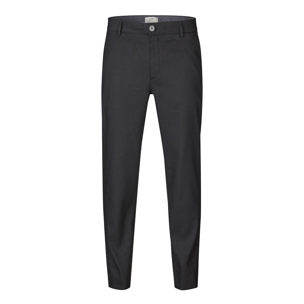 Plain Units Trousers - Formal AlvinPL 769 Black Linen gine