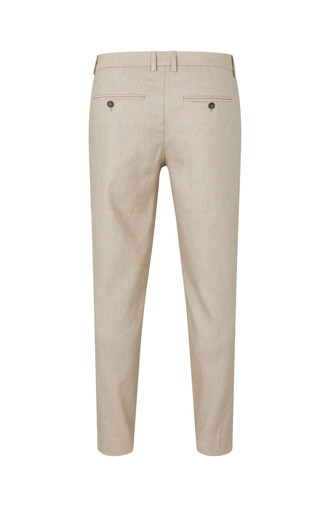 Plain Units Trousers AlvinPL 769 Sand Linen gine_back