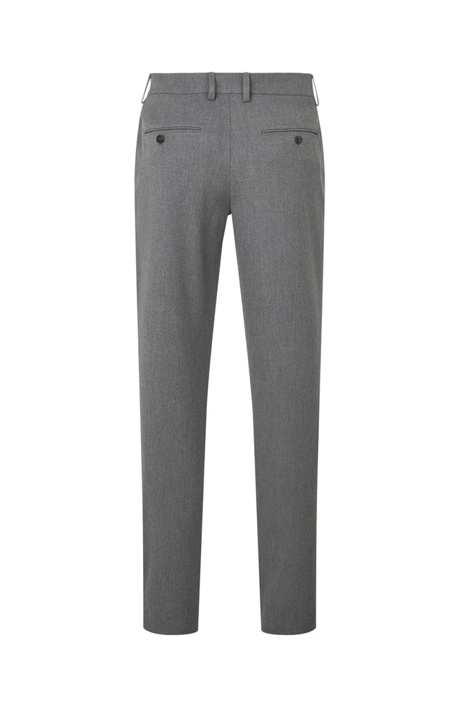 Plain Units Trousers AlvinPL 805_GRS Grey Melange gine_back
