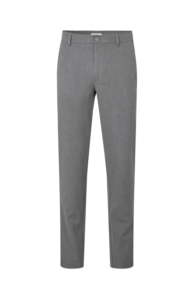 Plain Units Trousers AlvinPL 805_GRS Grey Melange gine_front