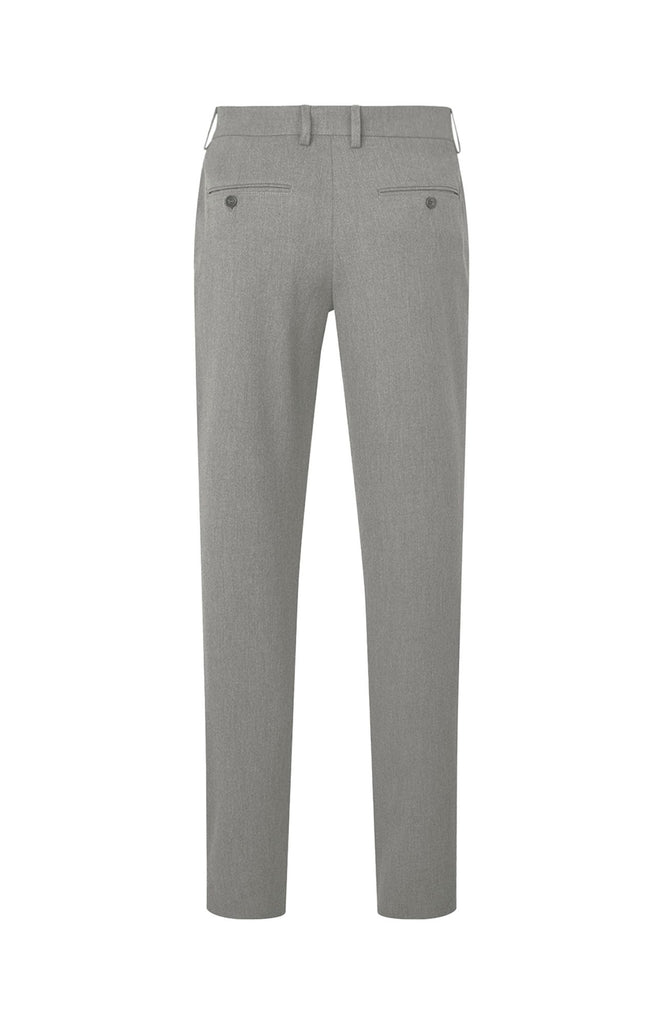 Plain Units Trousers AlvinPL 805_GRS Mid Grey Melange gine_back