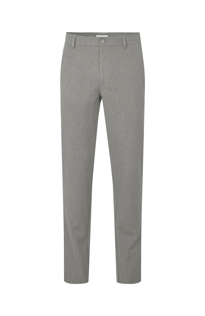 Plain Units Trousers AlvinPL 805_GRS Mid Grey Melange gine_front