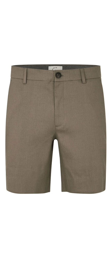 Plain Units Trousers AlvinPL Shorts 769 Truffle Linen gine_front