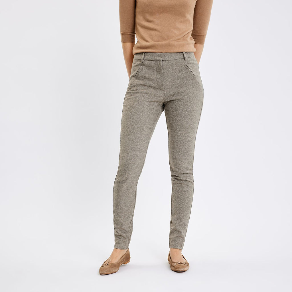 Five Units Trousers AngelieFV Pure 838_RCS-Blended Hazel Melange front