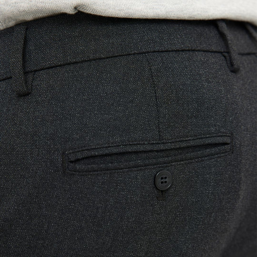 Plain Units Trousers ArthurPL 043 Charcoal Speckled details