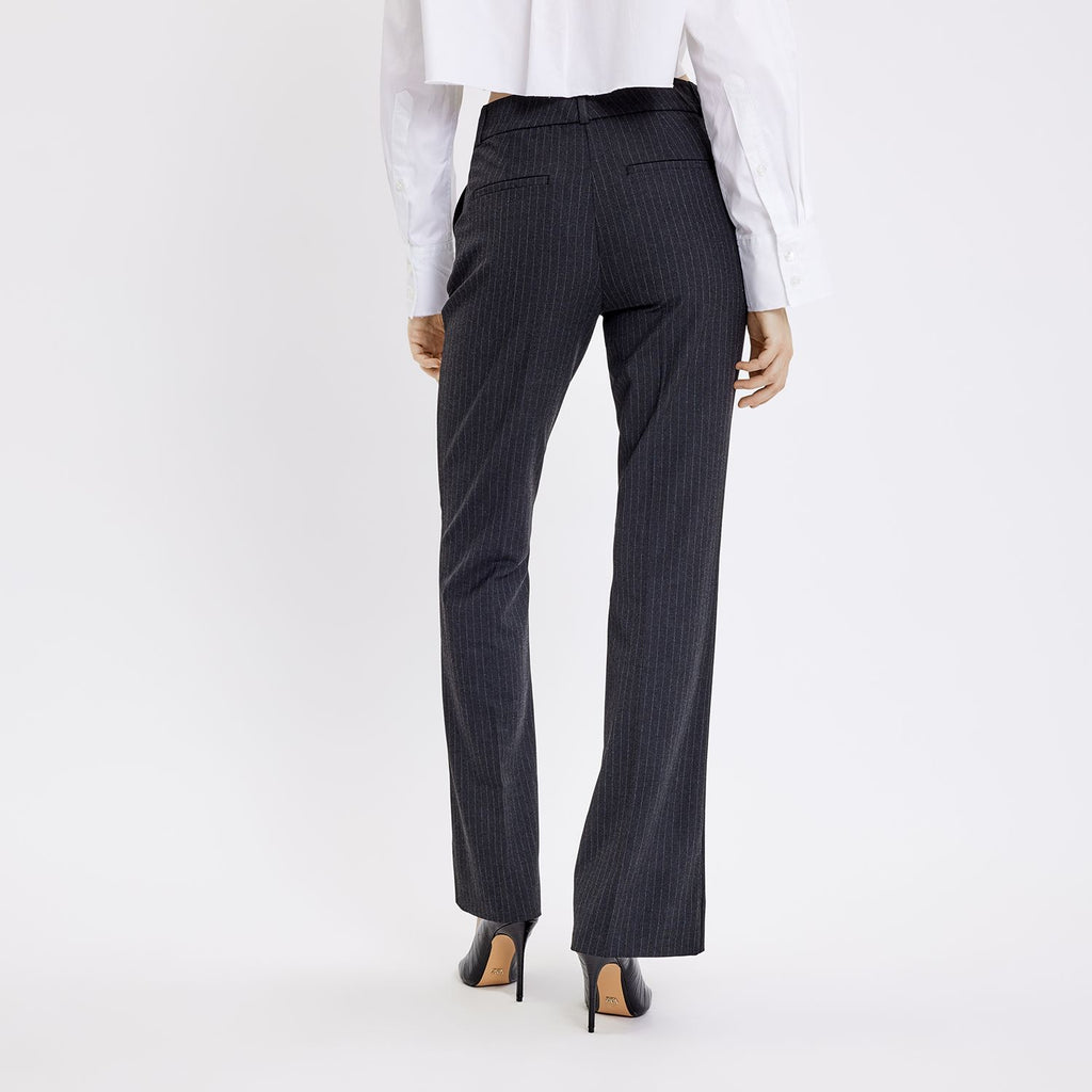 Five Units Trousers ClaraFV 553 Charcoal Pinstripe back