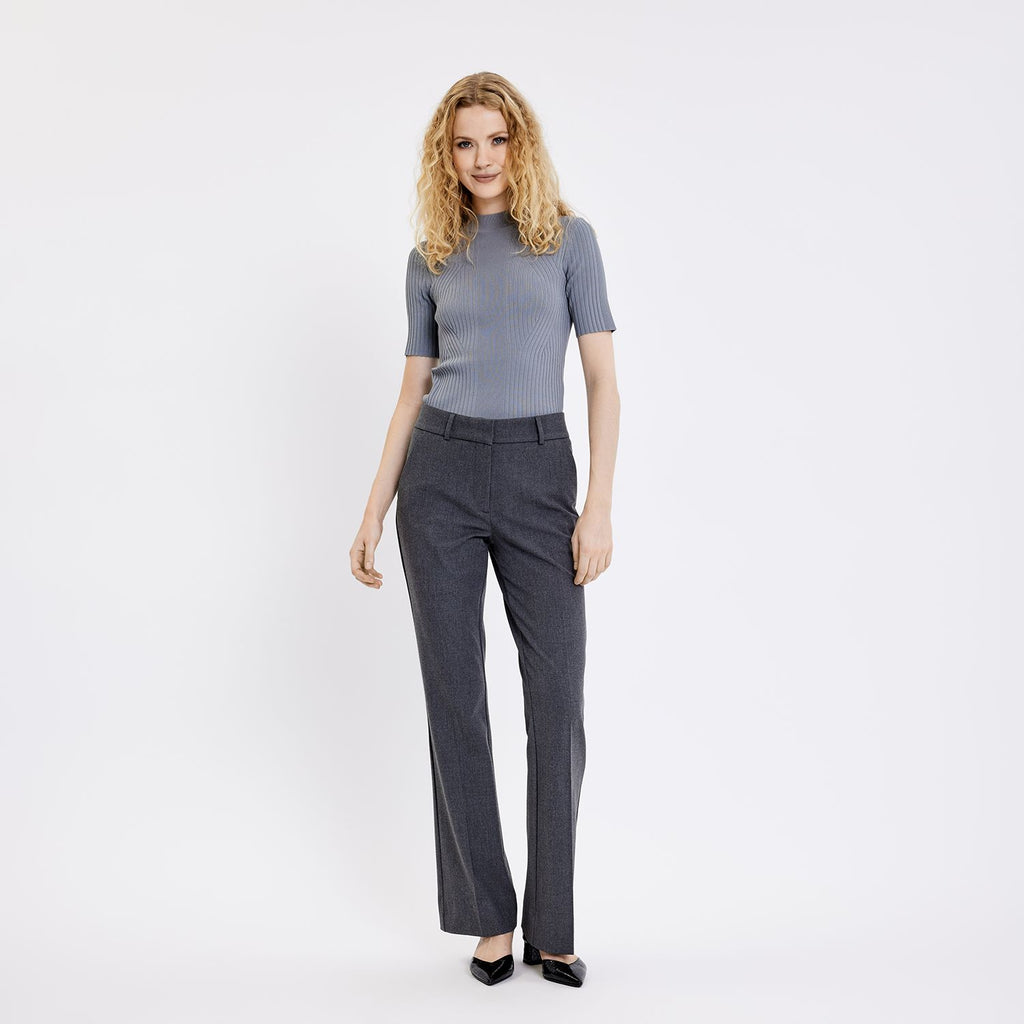 Five Units Trousers - Formal ClaraFV 871_RCS-Blended Dark Grey Melange model