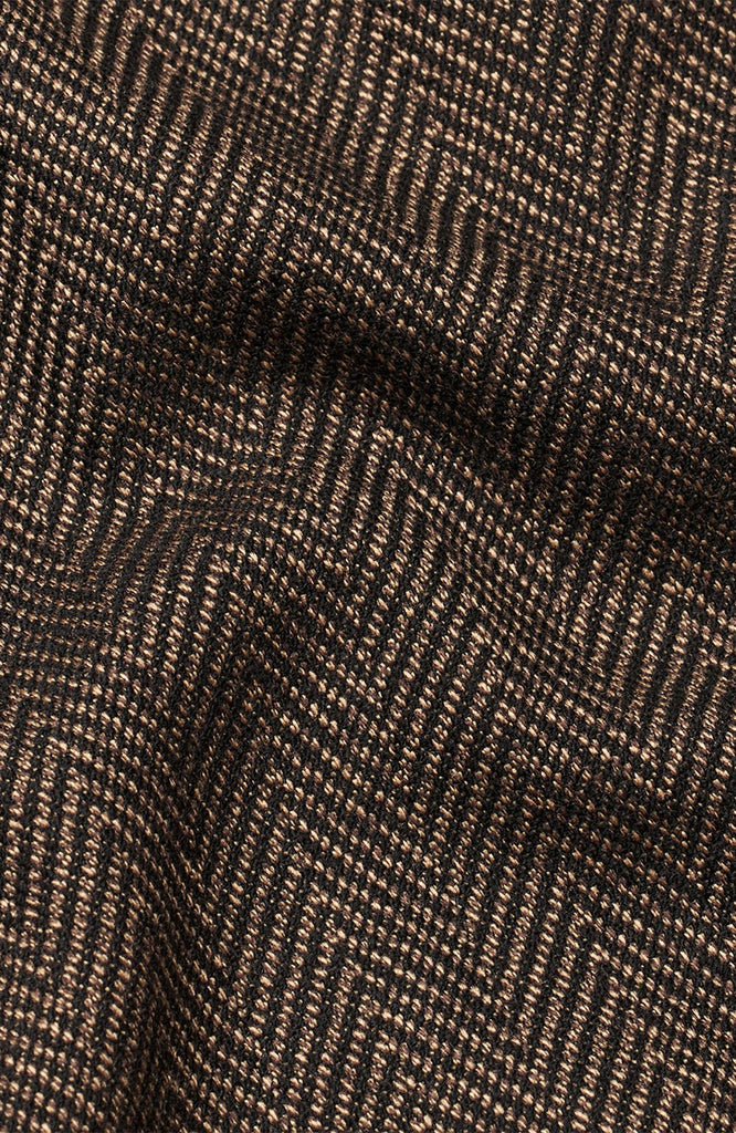 Five Units Trousers DenaFV 094_RCS-Blended Maple Herringbone closeup