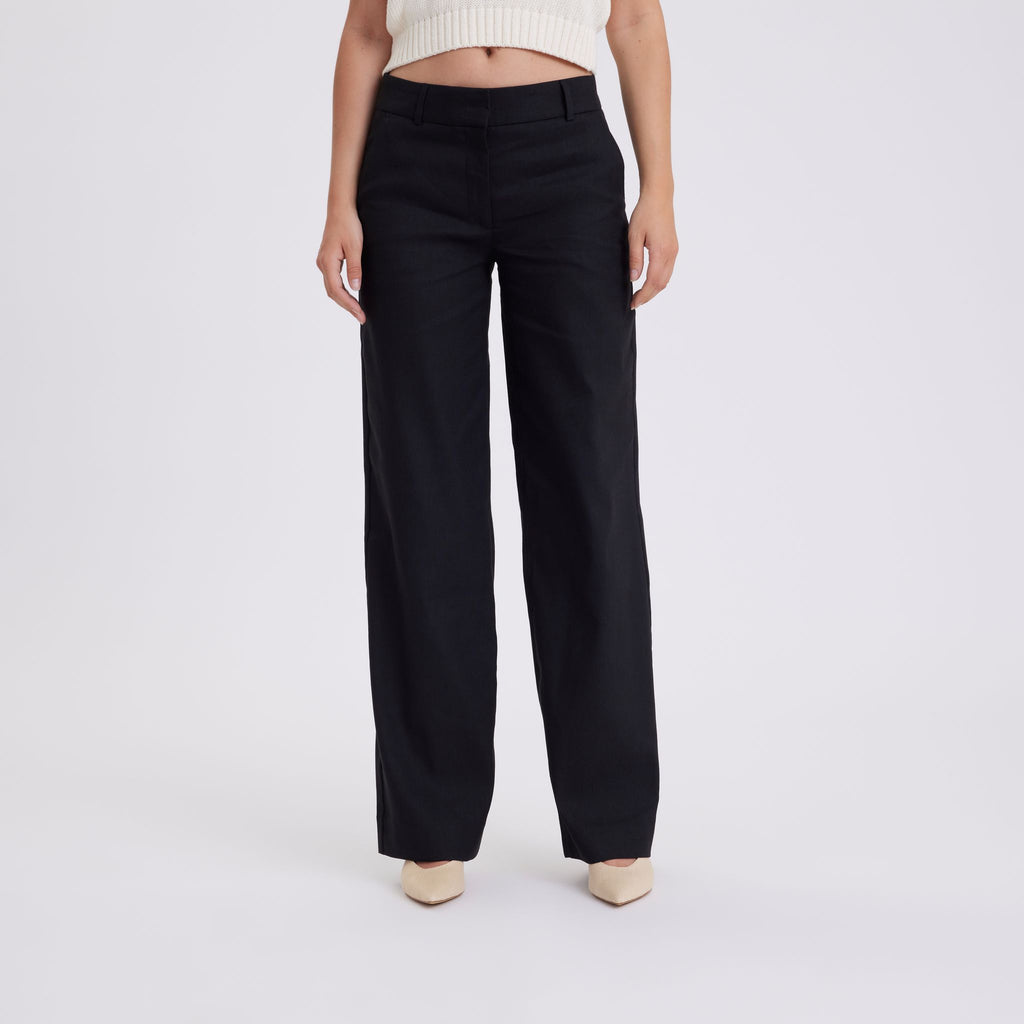 Five Units Trousers - Formal DenaFV 769 Black Linen front