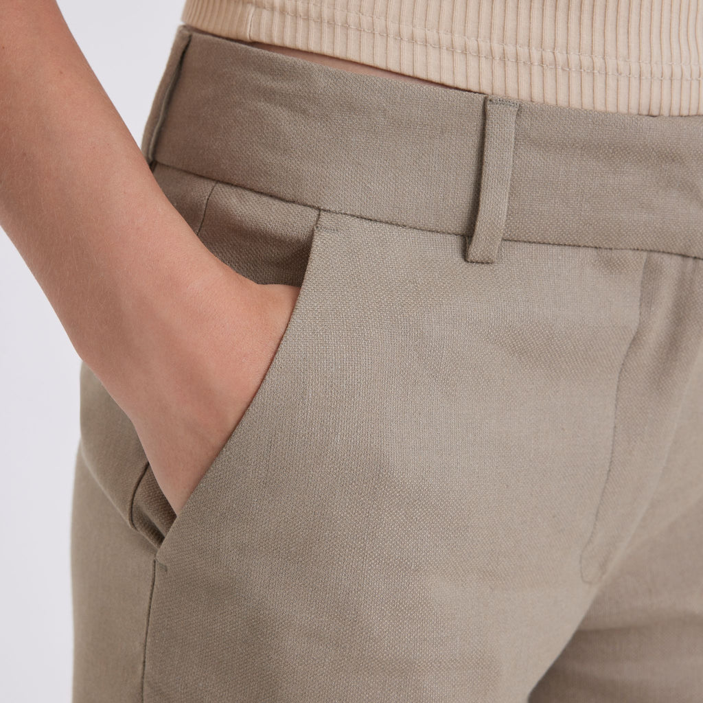 Five Units Trousers - Formal DenaFV 769 Dusty Green Linen details