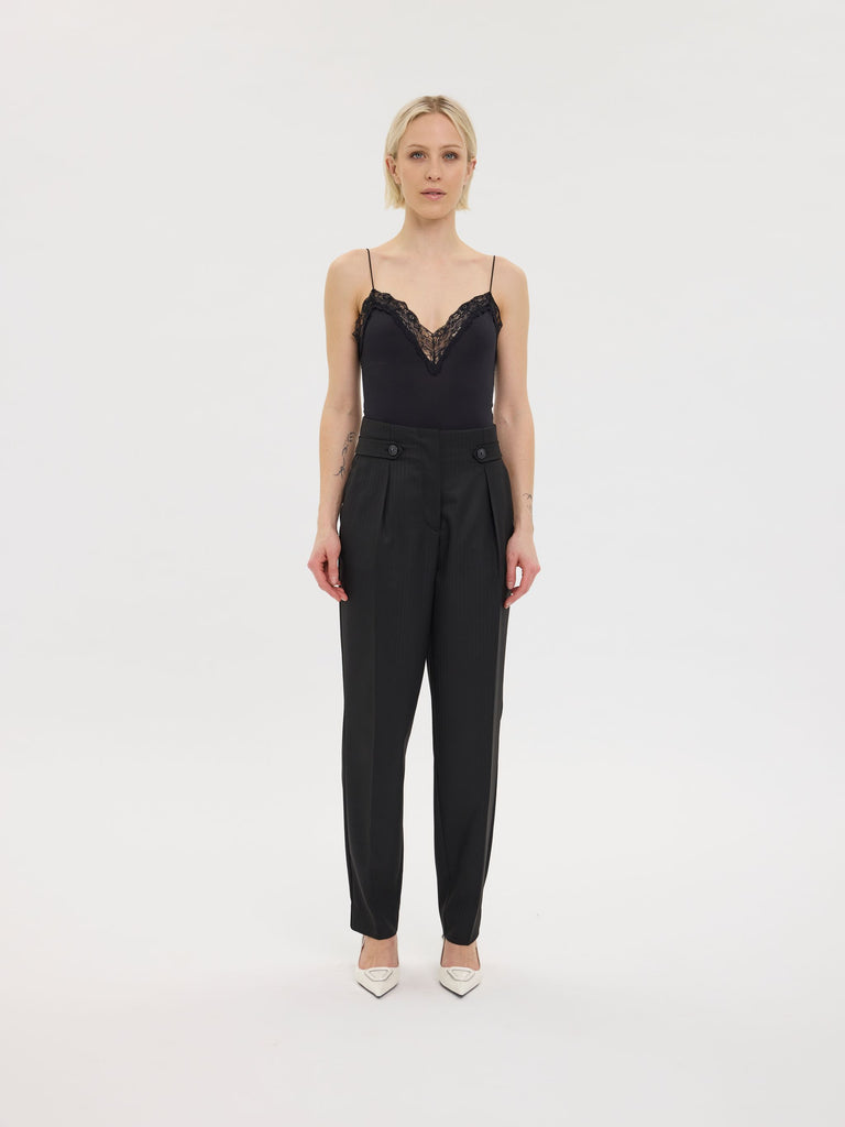 Five Units Trousers EmiliaFV 096 Raven Jacquard Stripe model