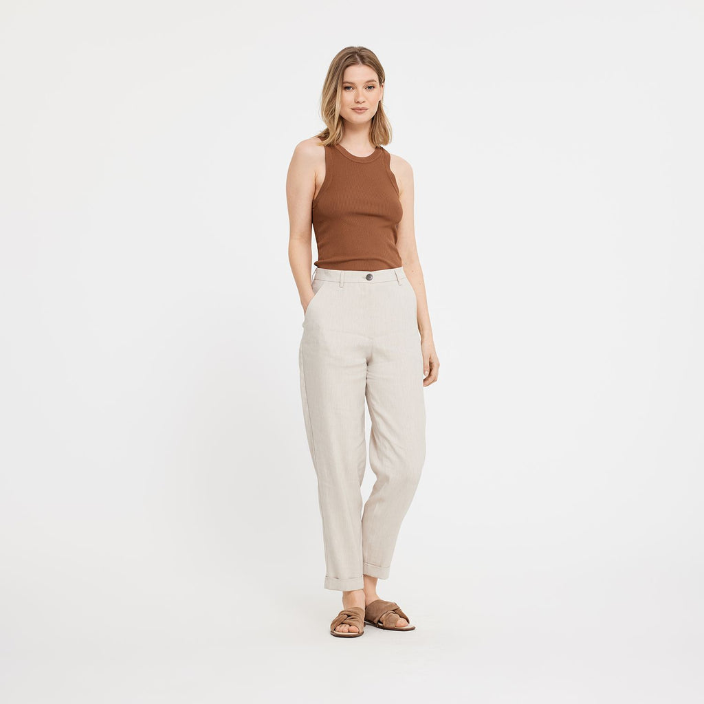 Five Units Trousers EmmaFV 769 Sand Linen model