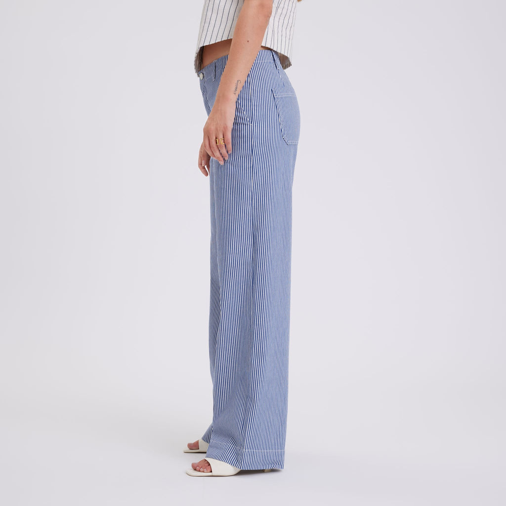 Five Units Trousers EricaFV 825 Blue Stripe side