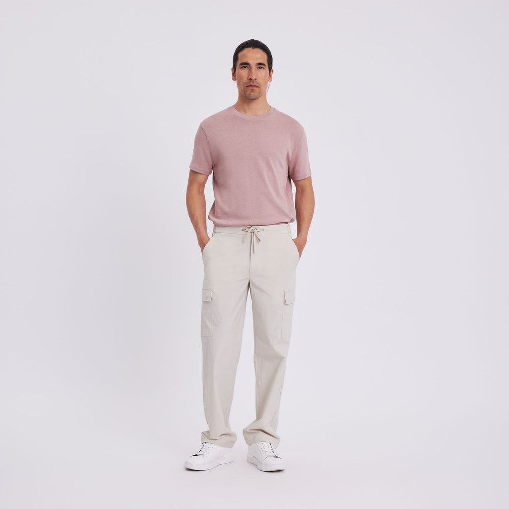 Plain Units Trousers ErikPL Cargo 401 White Pepper model1