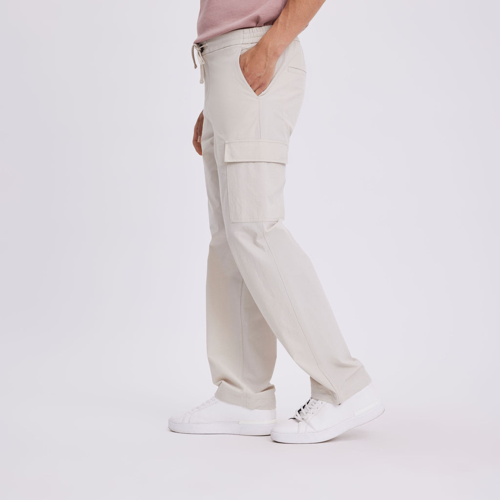 Plain Units Trousers ErikPL Cargo 401 White Pepper side