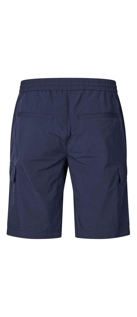 Plain Units Trousers ErikPL Cargo Shorts 401 Navy gine_back