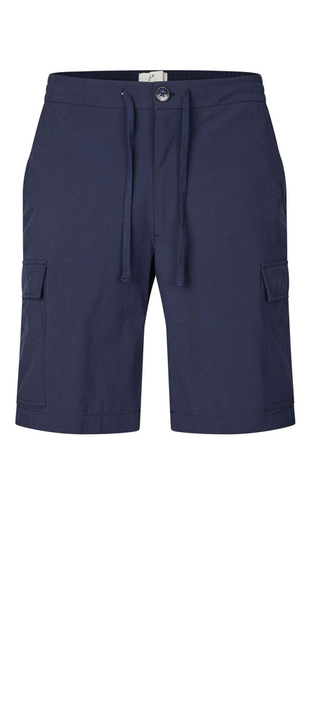 Plain Units Trousers ErikPL Cargo Shorts 401 Navy gine_front