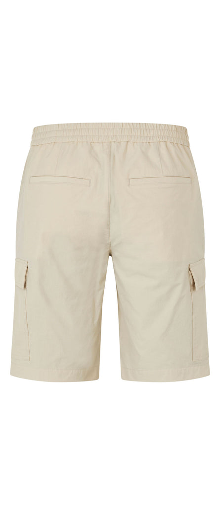 Plain Units Trousers ErikPL Cargo Shorts 401 White Pepper gine_back