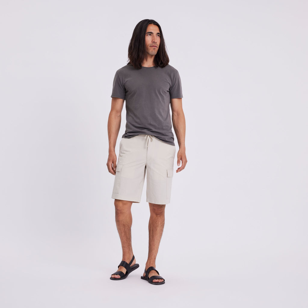 Plain Units Trousers ErikPL Cargo Shorts 401 White Pepper model