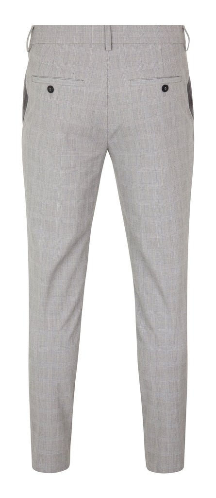 Plain Units Trousers JoshPL 028 Light Grey Check gine