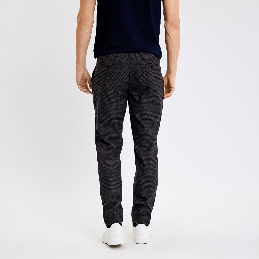 Plain Units Trousers JoshPL 060_GRS Navy Burgundy Mini Check back