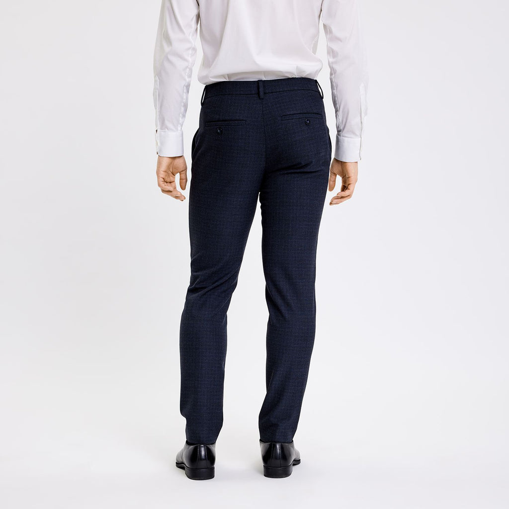 Plain Units Trousers JoshPL 062 Grey Navy Check back