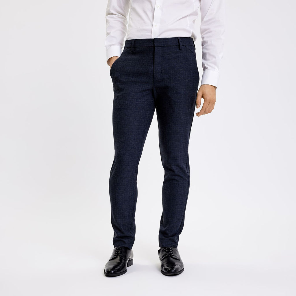 Plain Units Trousers JoshPL 062 Grey Navy Check front