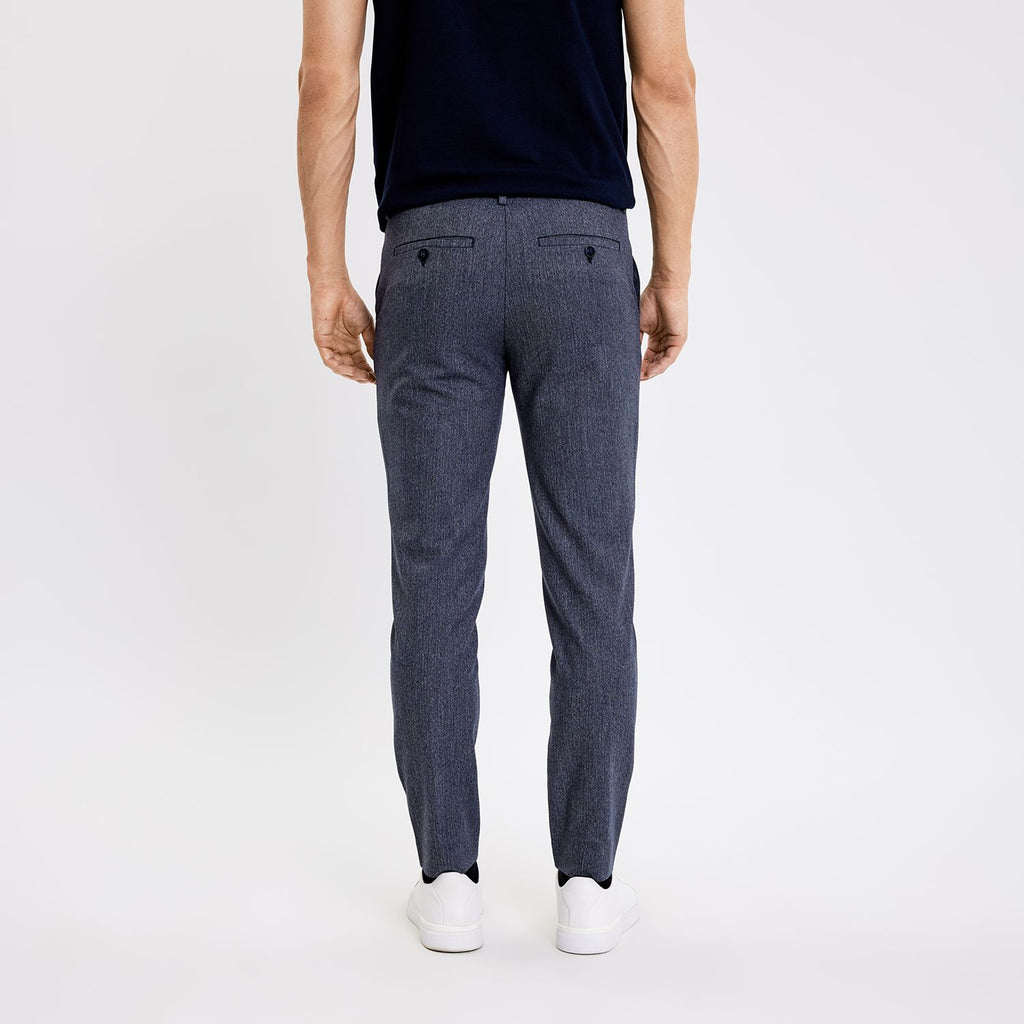 Plain Units Trousers JoshPL 079 Thunder Herringbone back