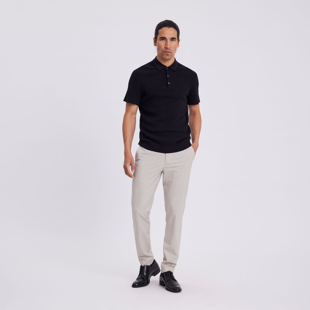 Plain Units Trousers - Formal JoshPL 088 Soft Sand Mini Grid model