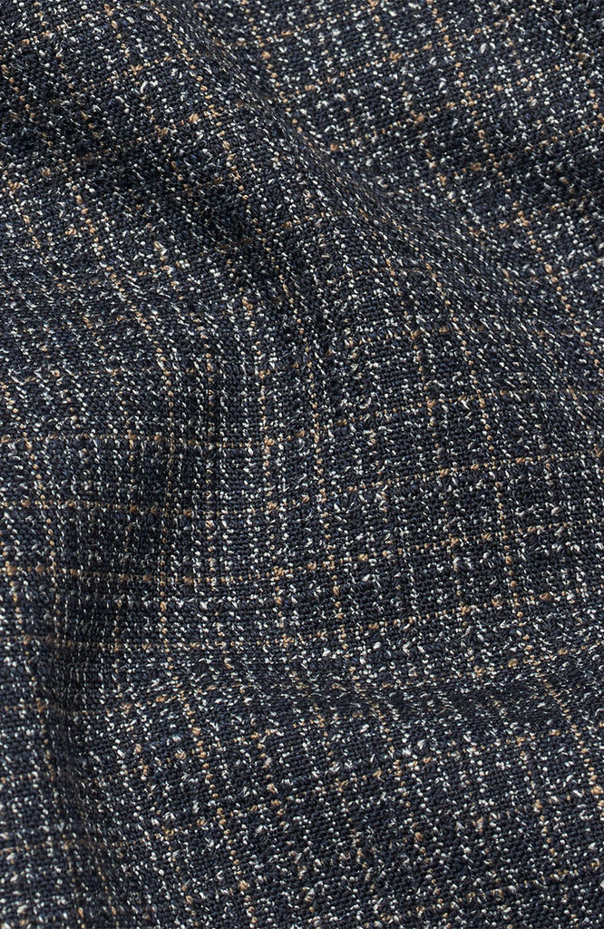 Plain Units Trousers JoshPL 091 Midnight Grid closeup