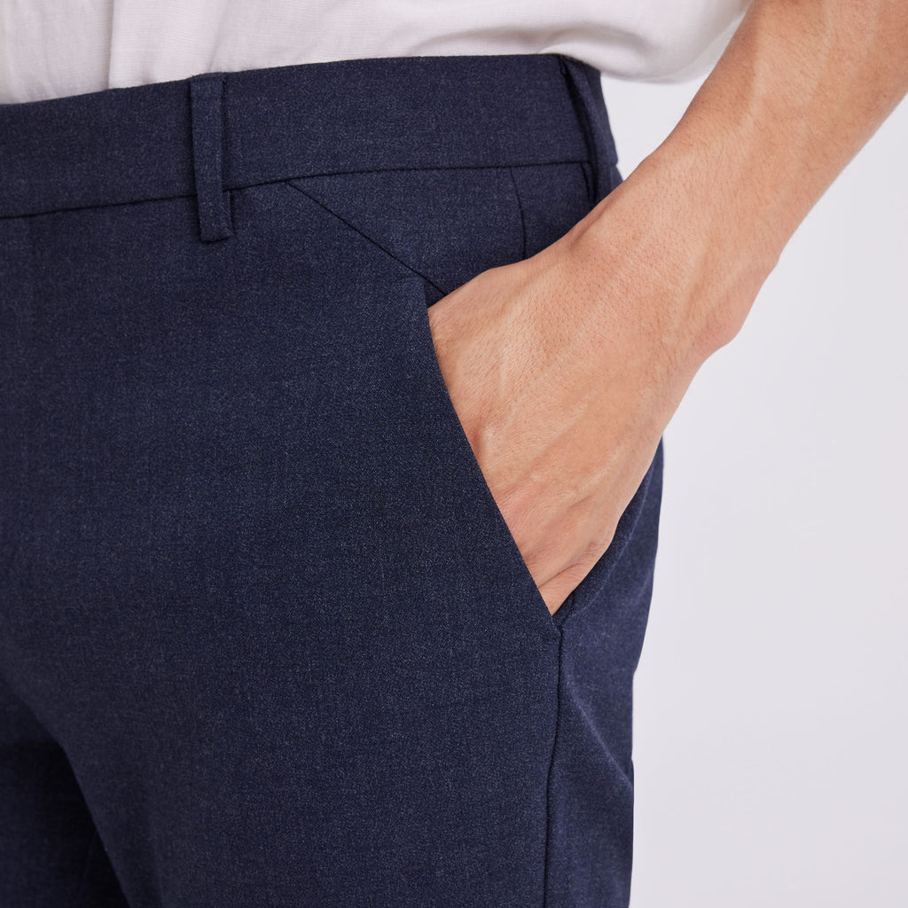 Plain Units Trousers - Formal JoshPL 285 Blue Grey Melange details