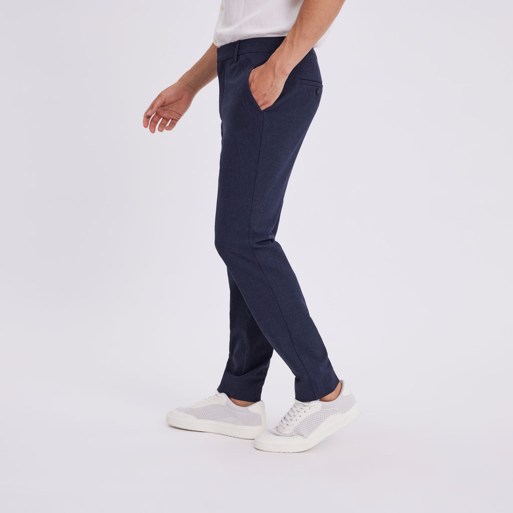 Plain Units Trousers - Formal JoshPL 285 Blue Grey Melange side