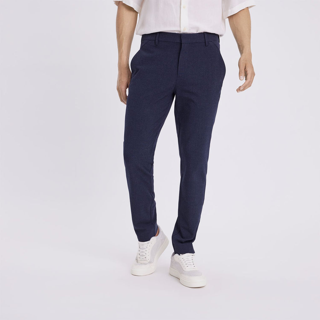 Plain Units Trousers - Formal JoshPL 285 Blue Grey Melange front