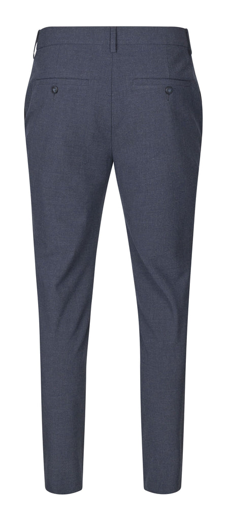 Plain Units Trousers - Formal JoshPL 285 Blue Grey Melange gine