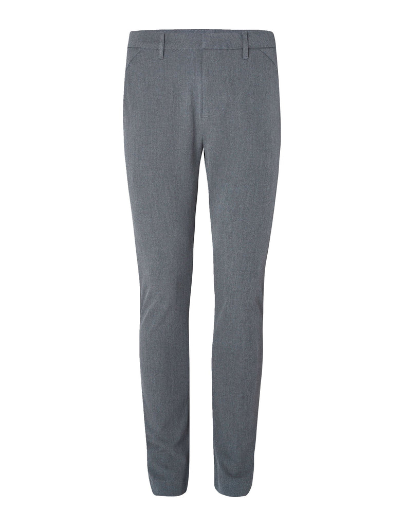 Plain Units Trousers JoshPL 315 Grey Melange gine_front