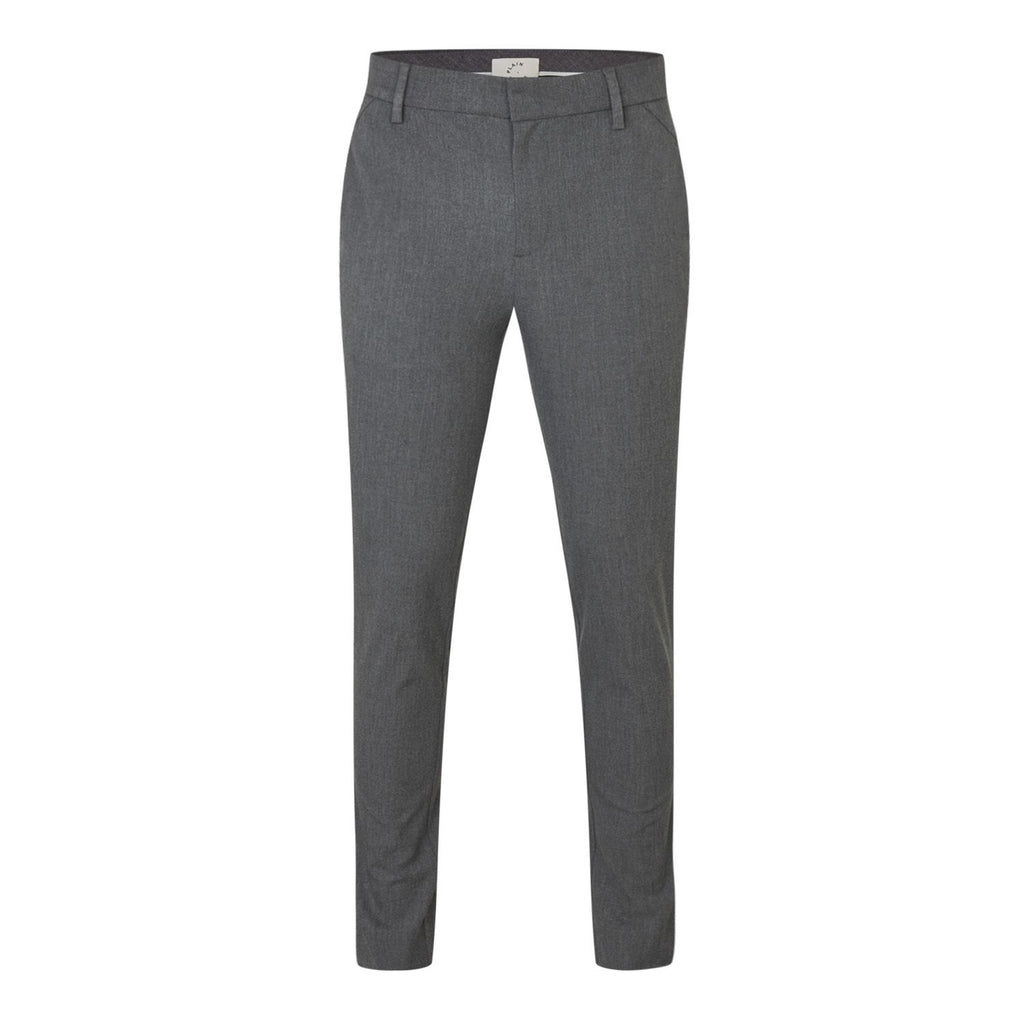 Plain Units Trousers JoshPL 315 Grey Melange gine