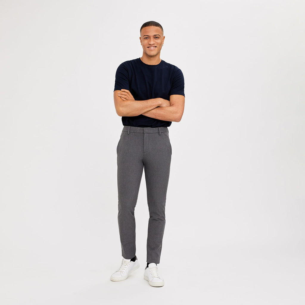 Plain Units Trousers JoshPL 315 Grey Melange model