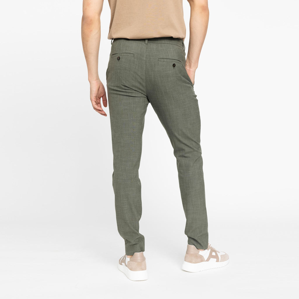 Plain Units Trousers JoshPL 396 Army Melange back