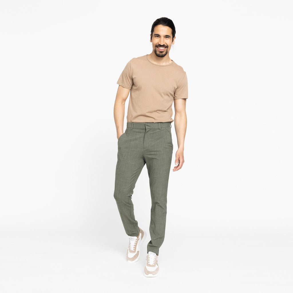 Plain Units Trousers JoshPL 396 Army Melange model